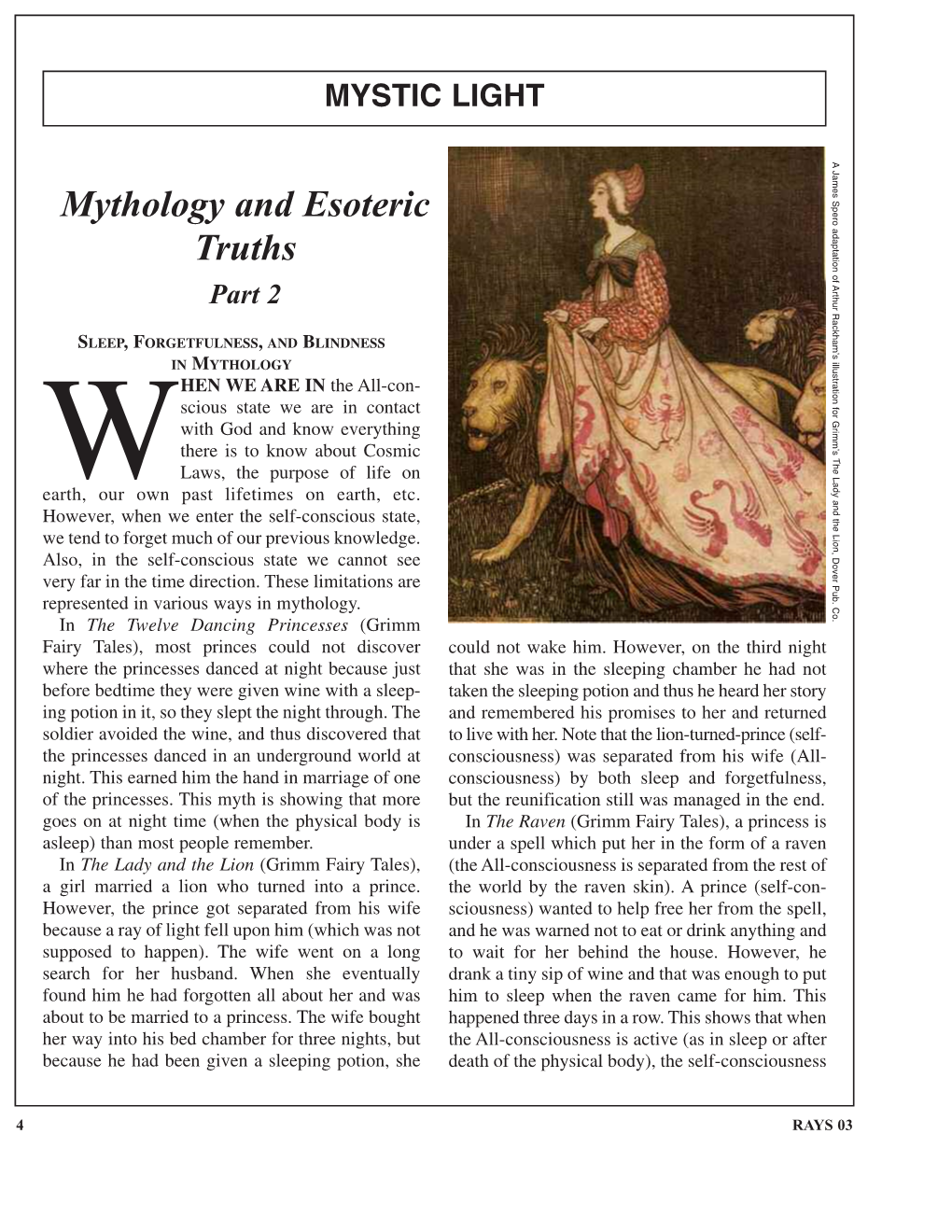Mythology and Esoteric Truths