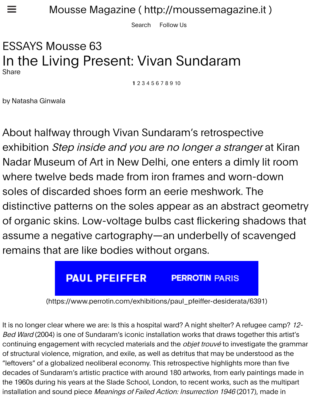 Vivan Sundaram Share 1 2 3 4 5 6 7 8 9 10 by Natasha Ginwala