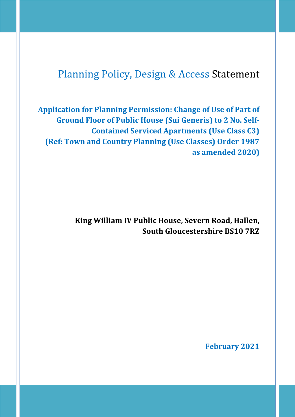 Planning Policy Design & Access Statement
