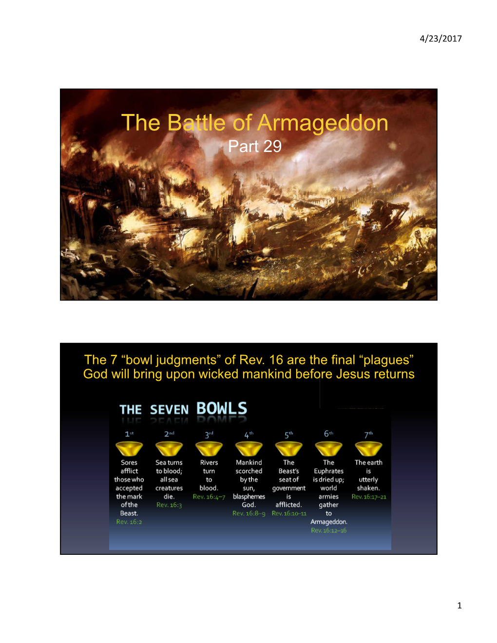 The Battle of Armageddon Part 29