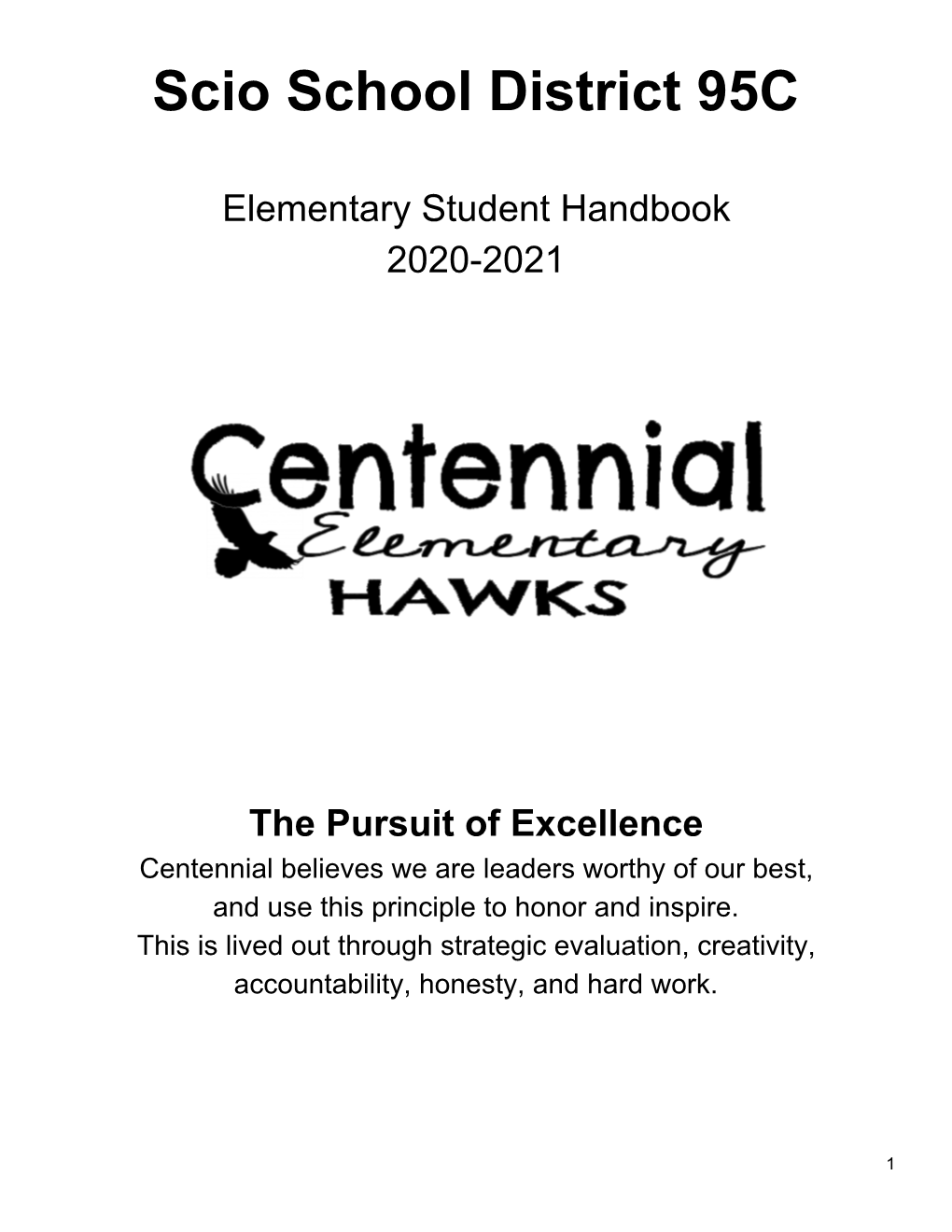 Student Handbook 2020-2021