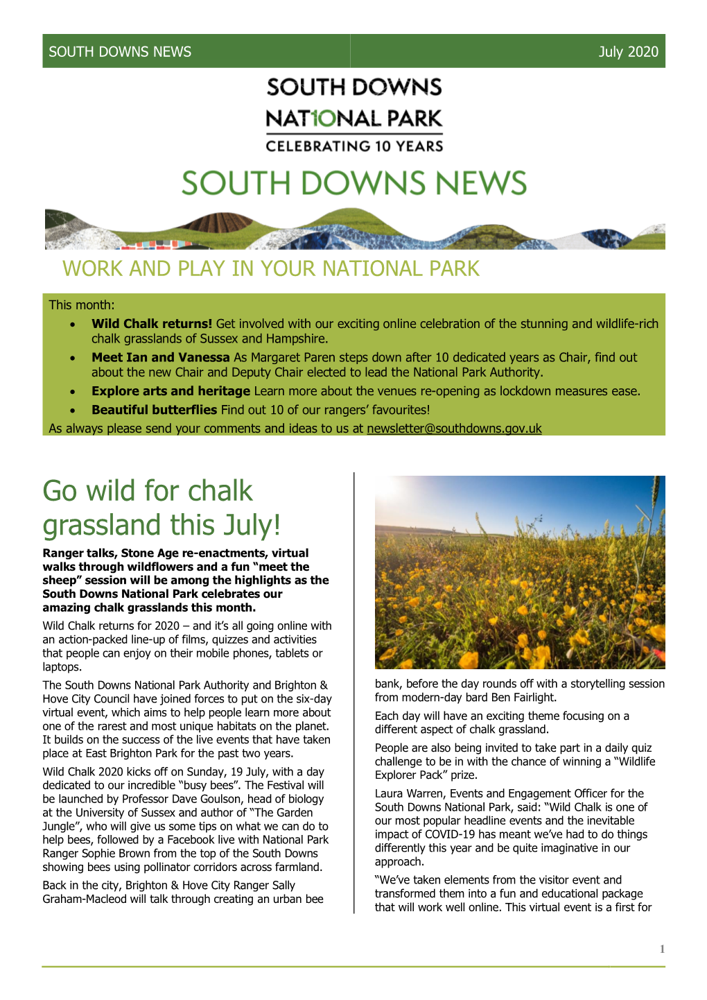 Go Wild for Chalk Grassland This July!