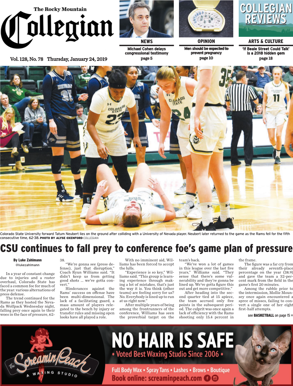 CSU Continues to Fall Prey to Conference Foe's Game Plan Of