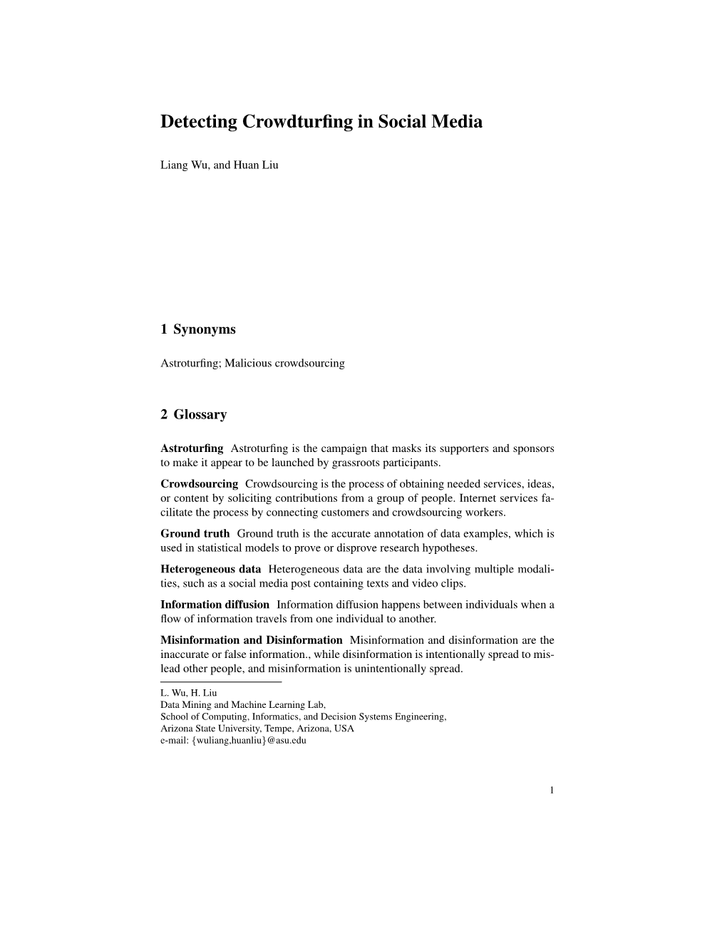 Detecting Crowdturfing in Social Media