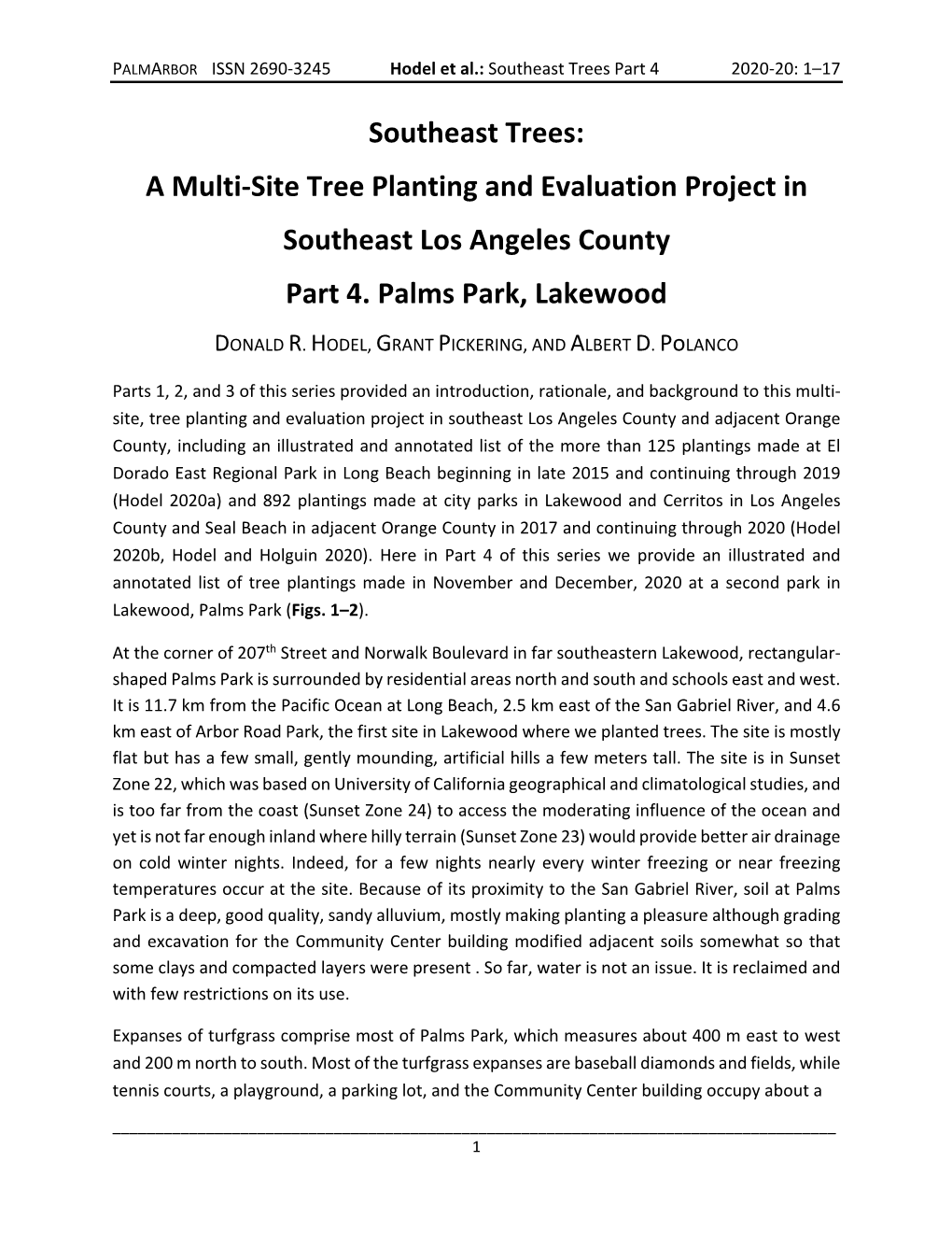 Southeast Trees Part 4 2020-20: 1–17