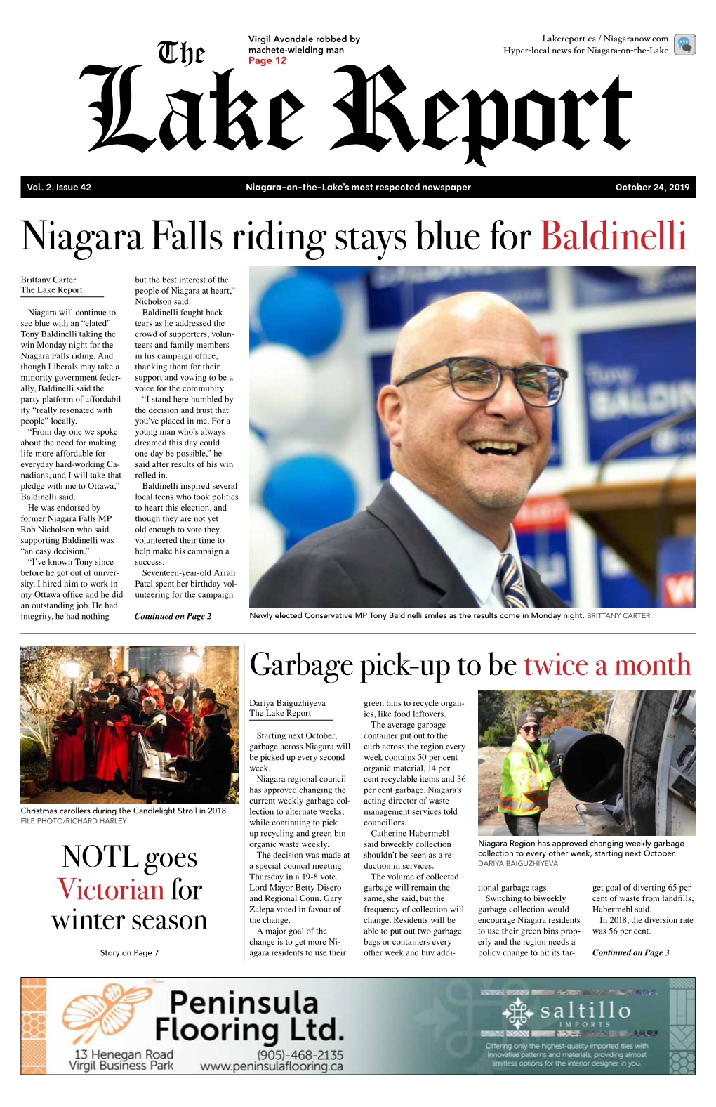 The Lake Report People of Niagara at Heart,” Nicholson Said