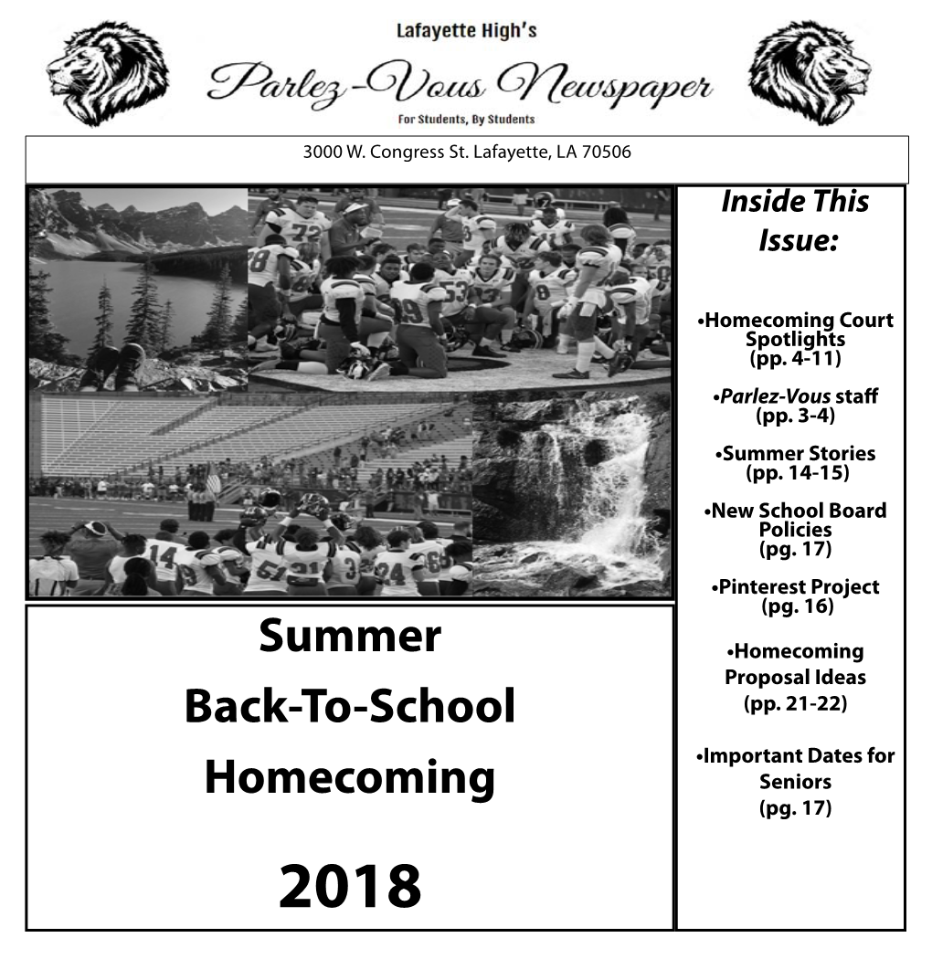 Summer Back-To-School Homecoming