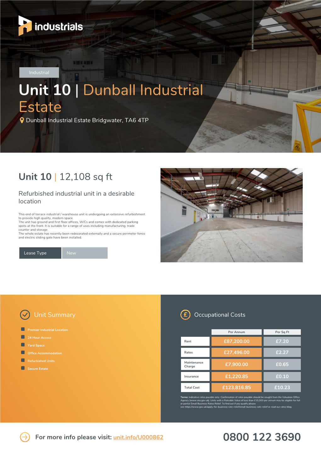 Dunball Industrial Estate Dunball Industrial Estate Bridgwater, TA6 4TP