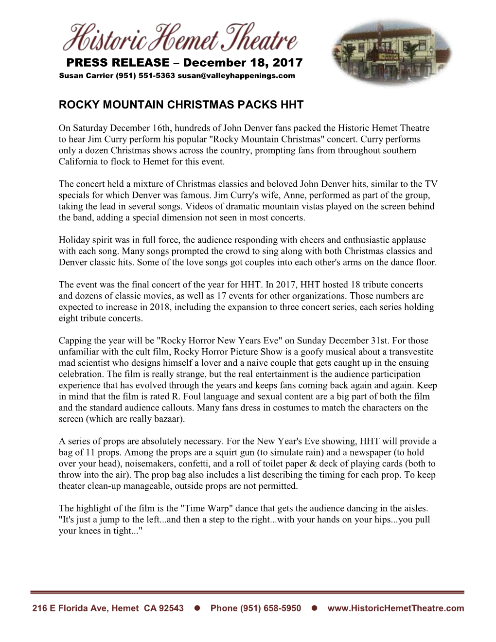 Rocky Mountain Christmas Packs Hht