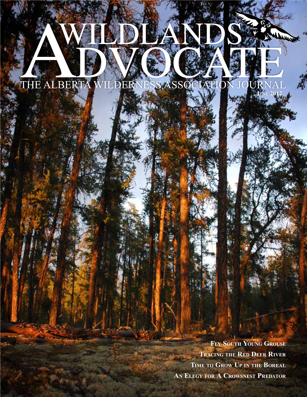 Fly South Young Grouse Tracing the Red Deer River Time to Grow up in the Boreal an Elegy for a Crowsnest Predator Editor: C ONTENTS Ian Urquhart June 2012 • VOL