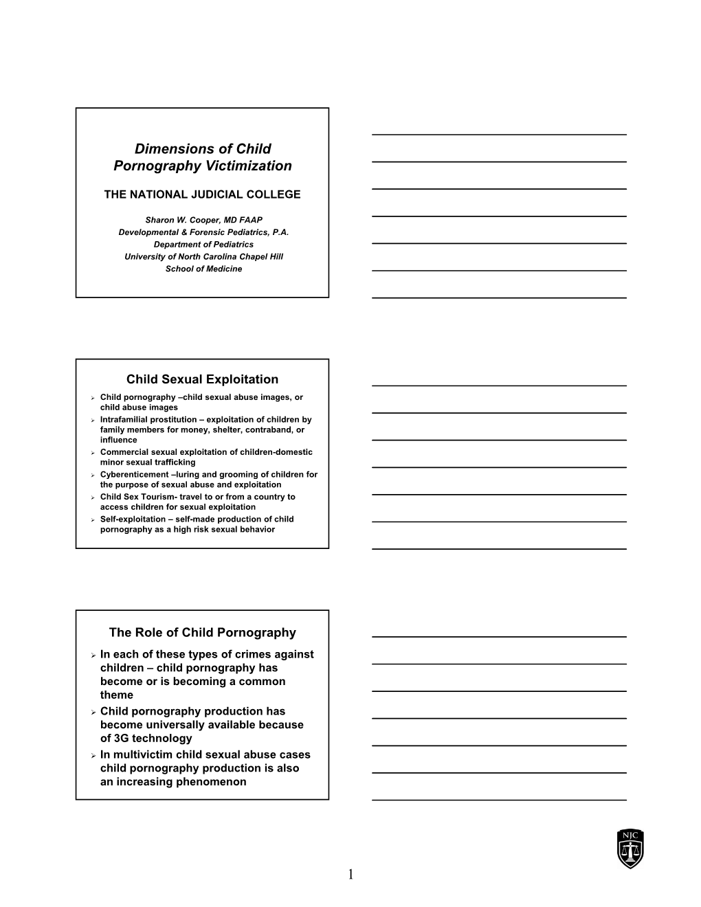 Dimensions of Child Pornography Victimization