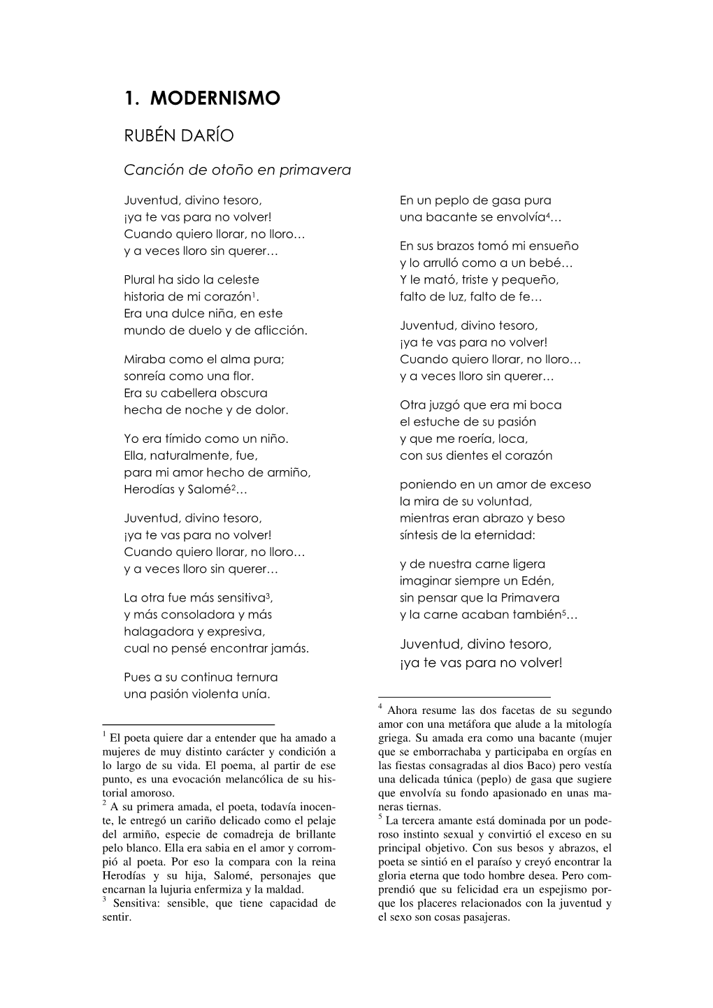 Poesía Española Moderna