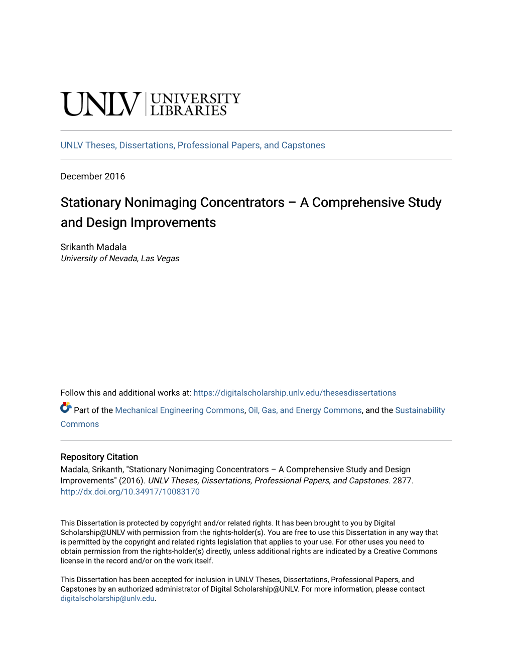 Stationary Nonimaging Concentrators – a Comprehensive Study and Design Improvements