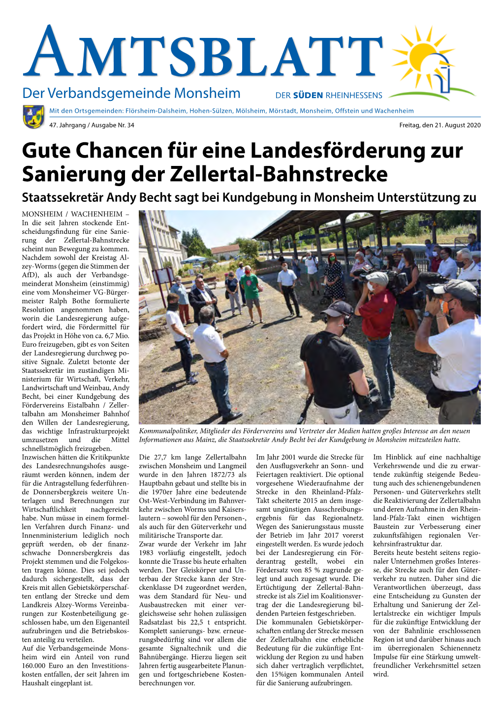 Amtsblatt 34 Vom 21.08.2020.Pdf