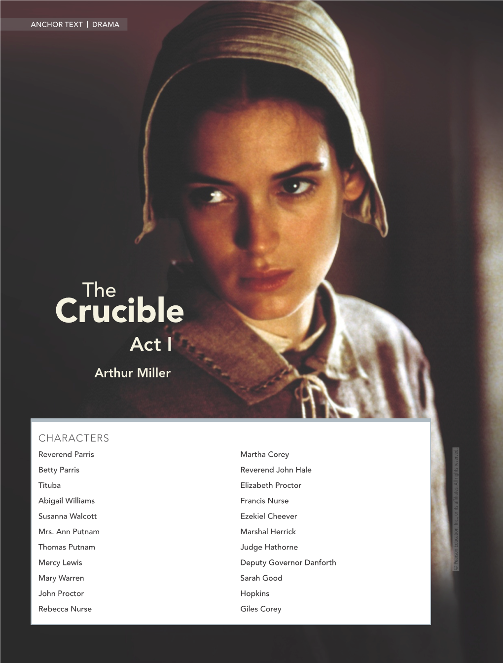 Crucible Act I Arthur Miller