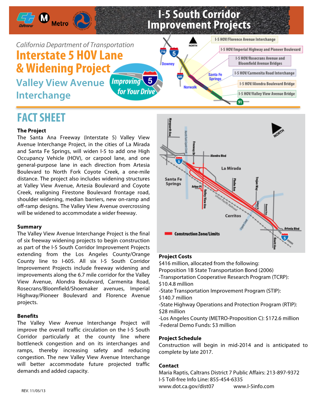 Interstate 5 HOV Lane & Widening Project