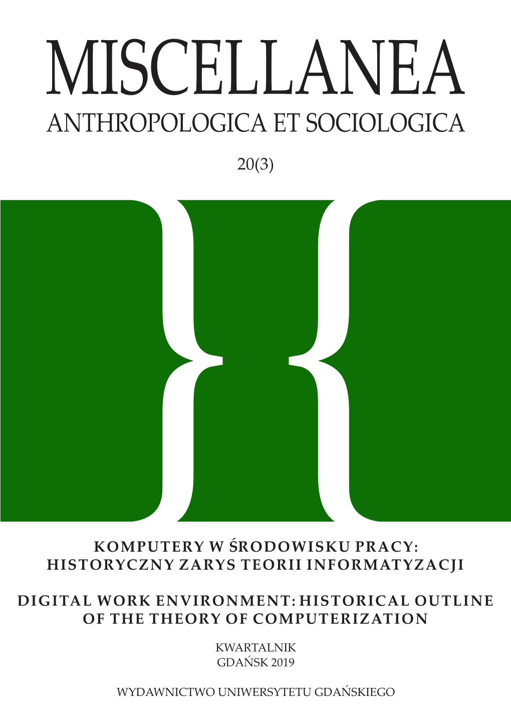 Anthropologica Et Sociologica