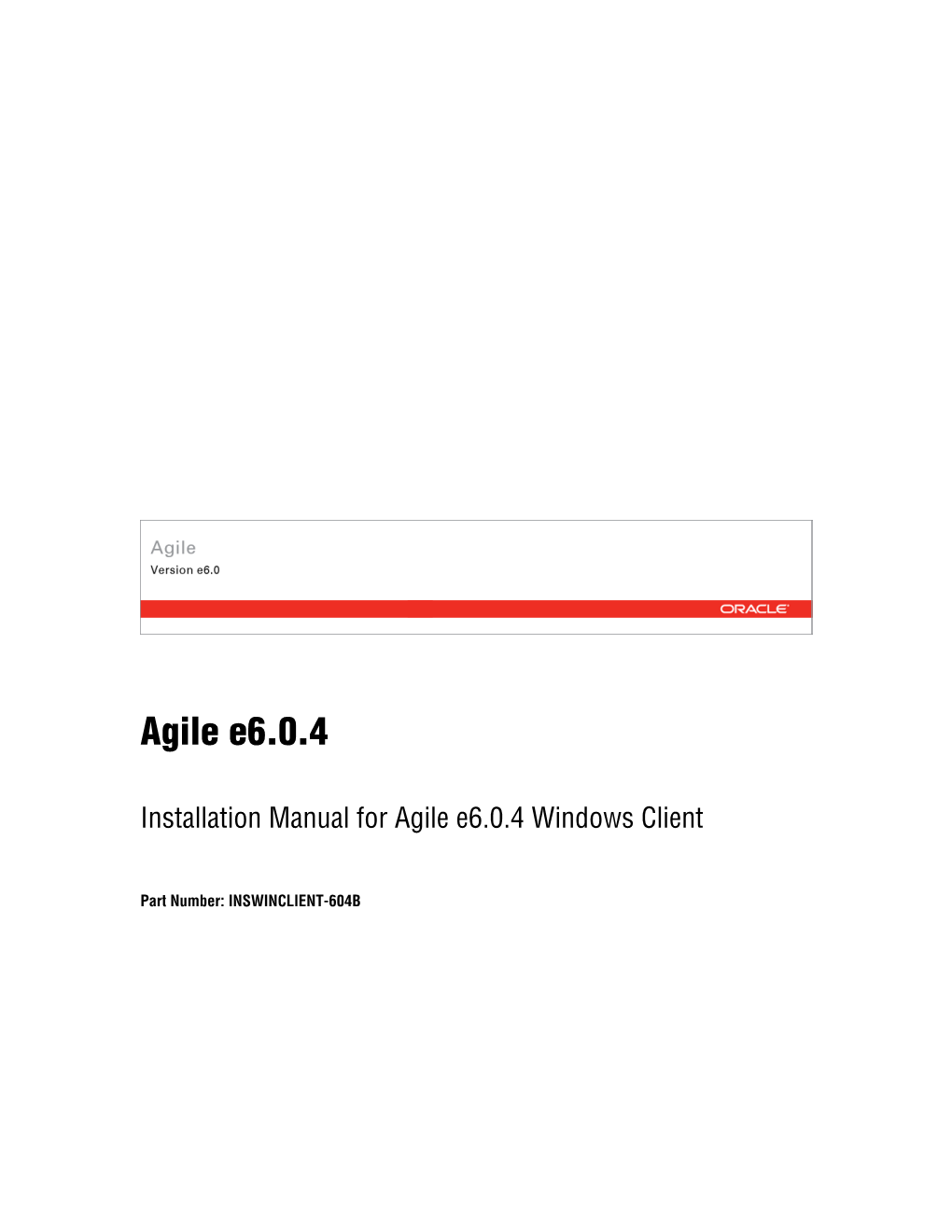 Agile E6.0.4
