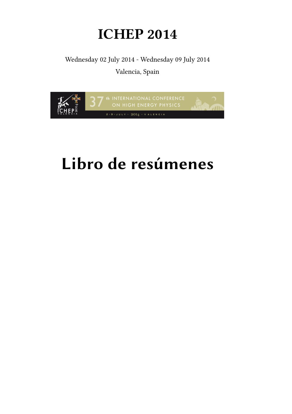 Libro De Resúmenes