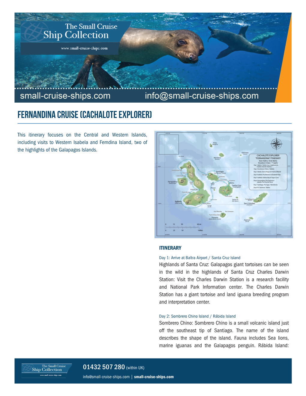 Fernandina Cruise (Cachalote Explorer)