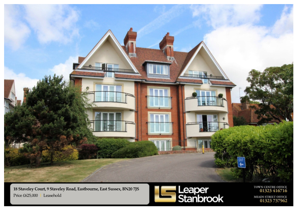 18 Staveley Court, 9 Staveley Road, Eastbourne, East Sussex, BN20 7JS