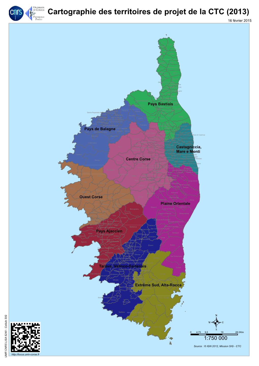 Cartographie Des Territoires De Projet De La CTC (2013) 16 Février 2015