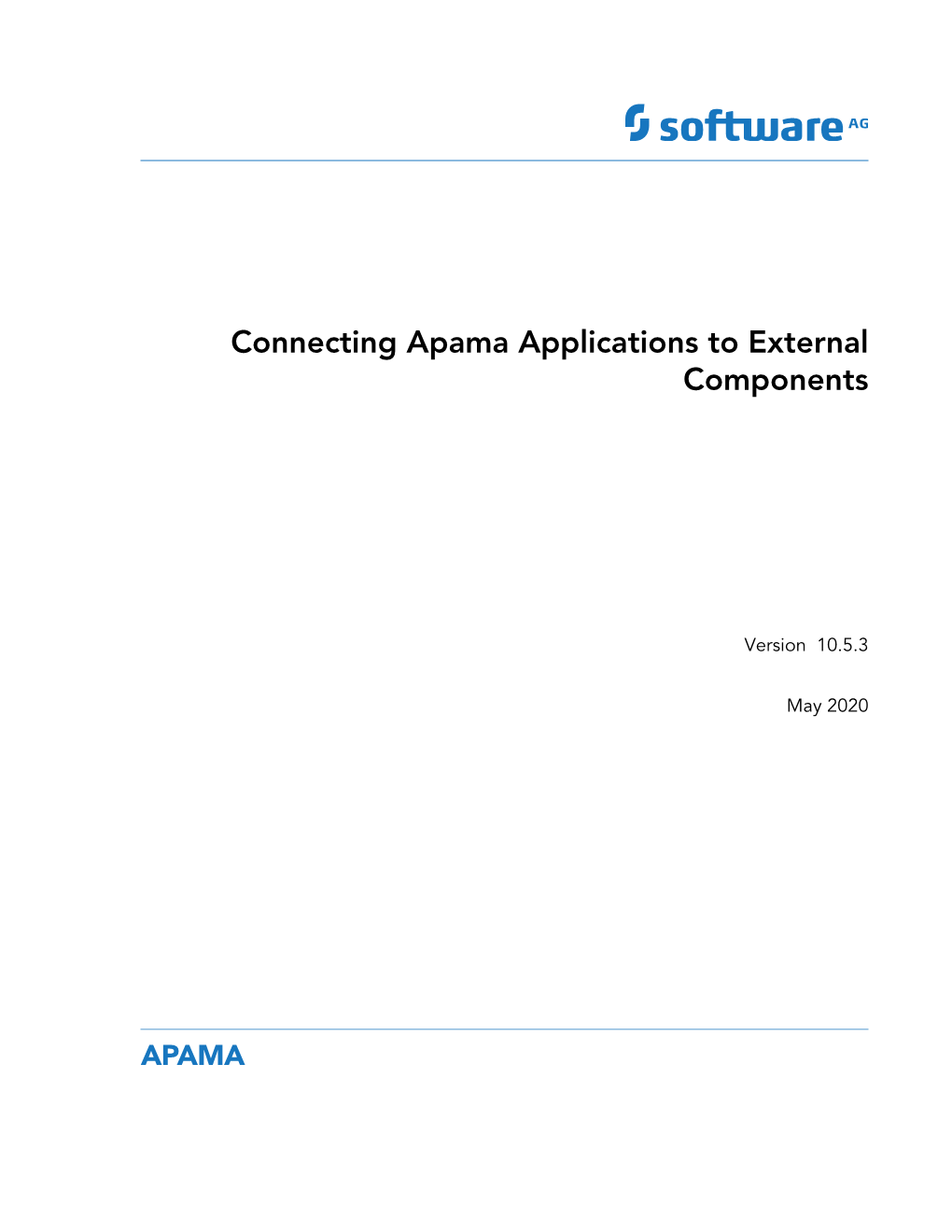 Connecting Apama Applications to External Components