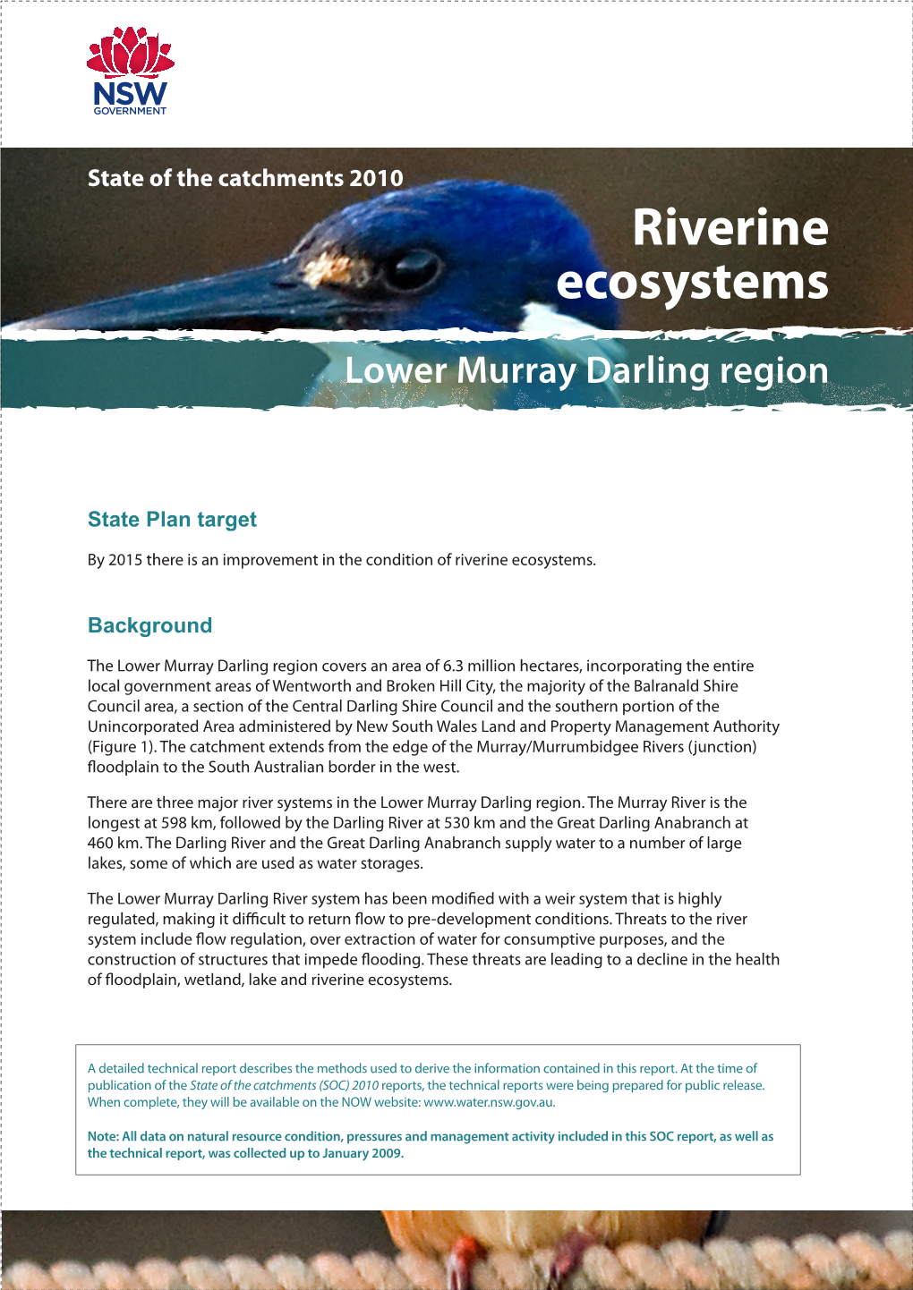 State of the Catchments 2010 Riverine Ecosystems