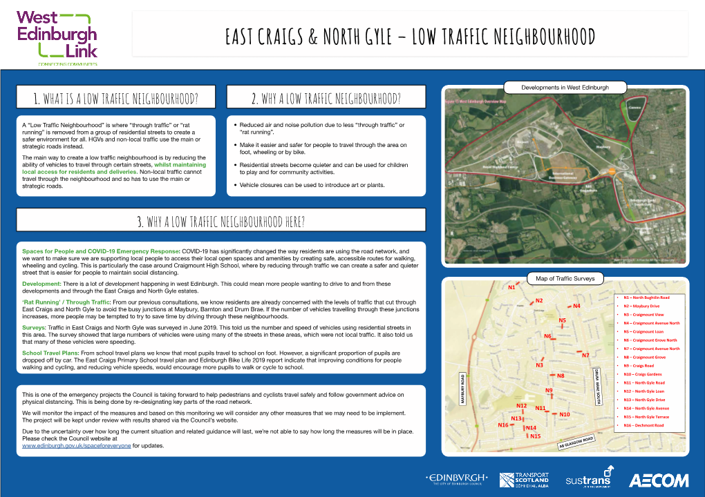 East Craigs & North Gyle – Low Traffic Neighbourhood