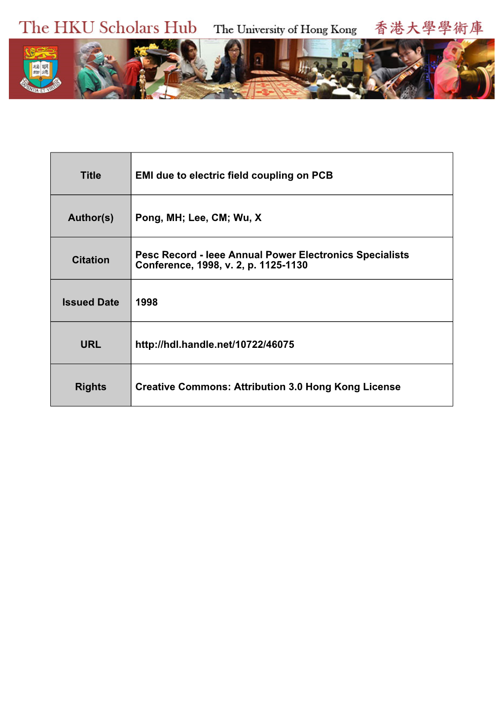 EMI Due to Electric Field Coupling on PCB