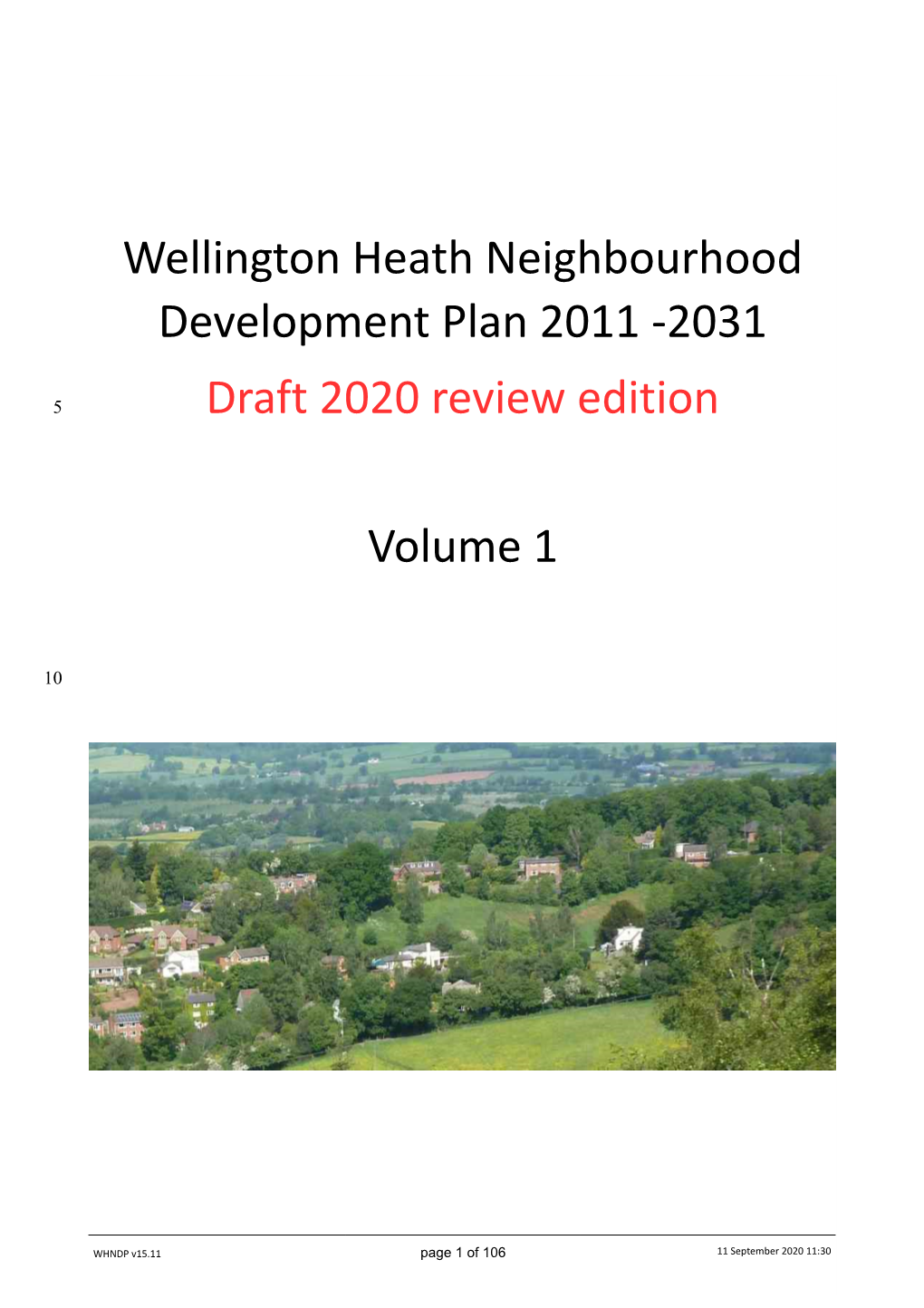 2031 Draft 2020 Review Edition Volume 1