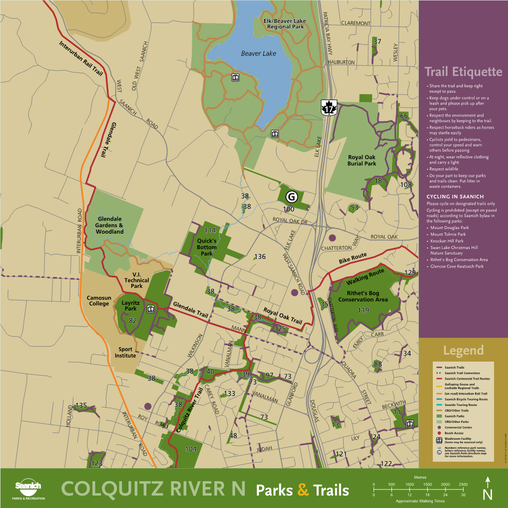 Colquitz River N Parks & Trails