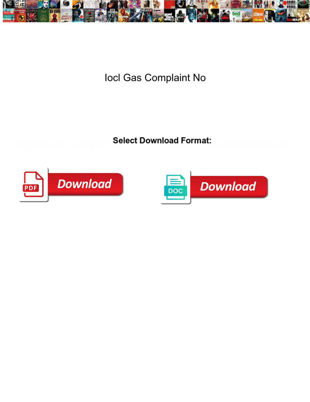 Iocl Gas Complaint No