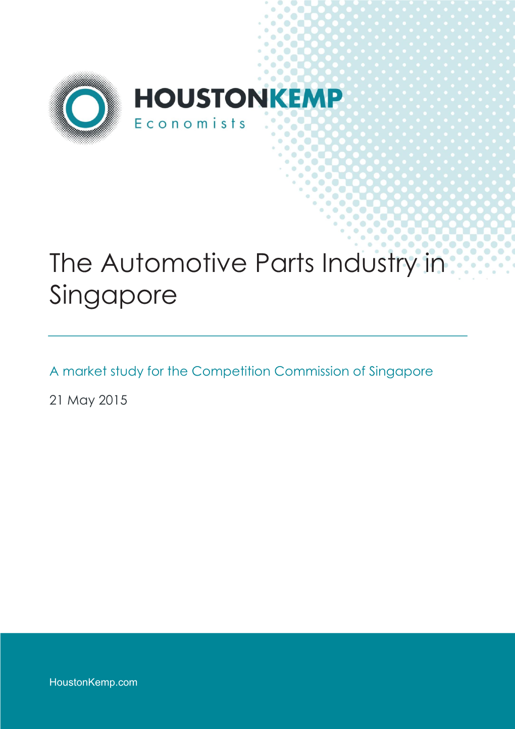 The Automotive Parts Industry in Singapore