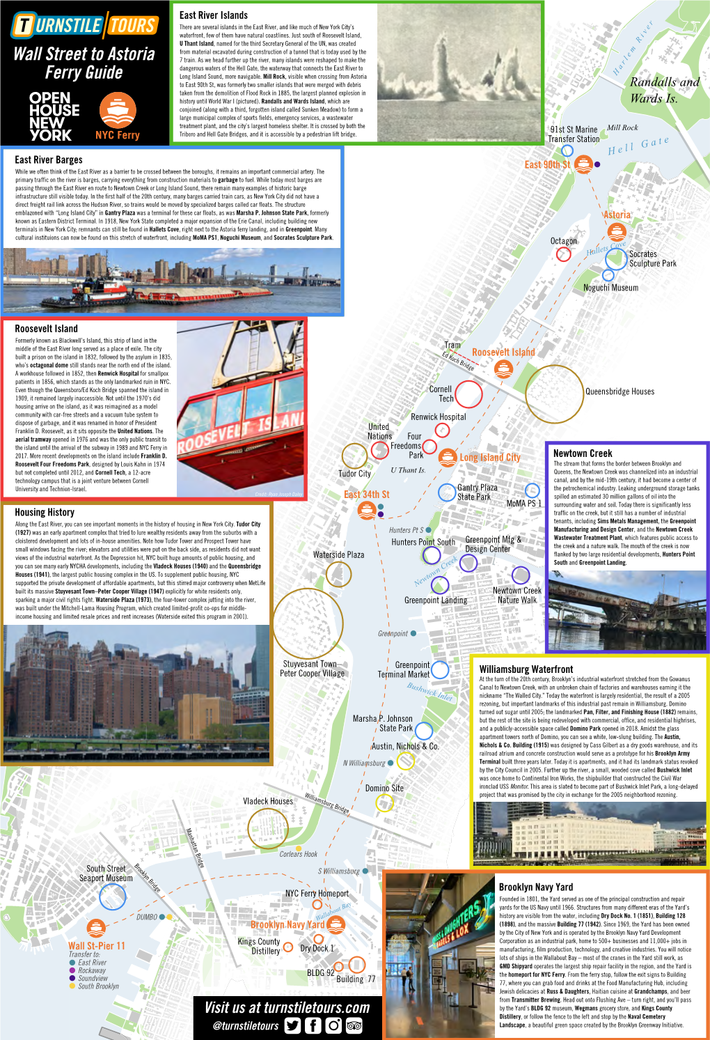 URNSTILE TOURS Wall Street to Astoria Ferry Guide