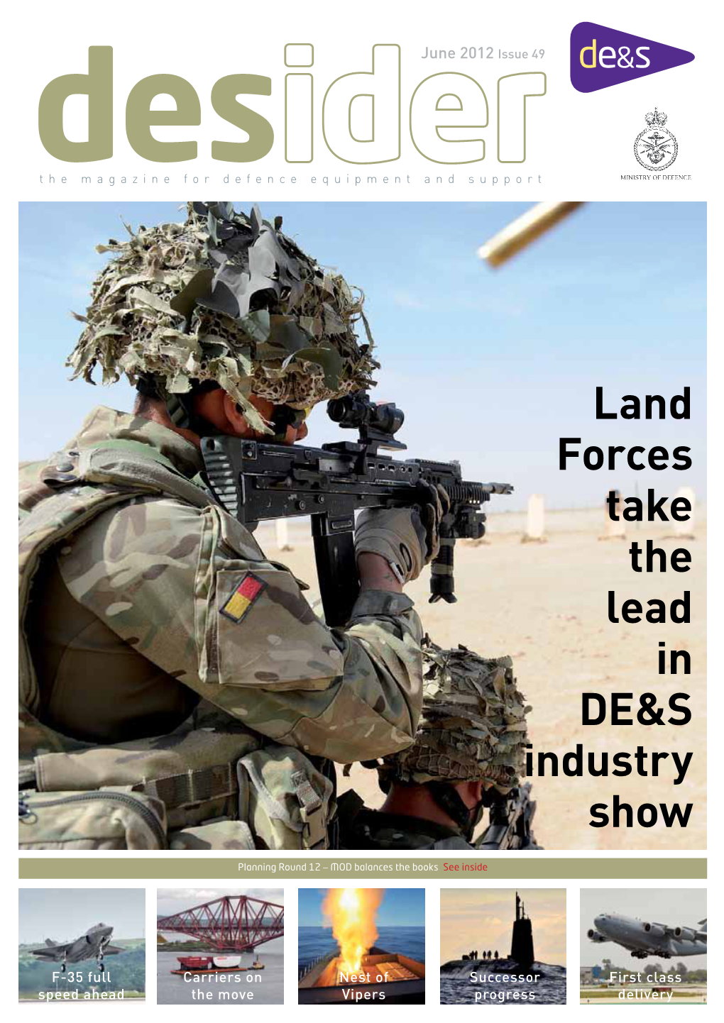 Land Forces Take the Lead in DE&S Industry Show