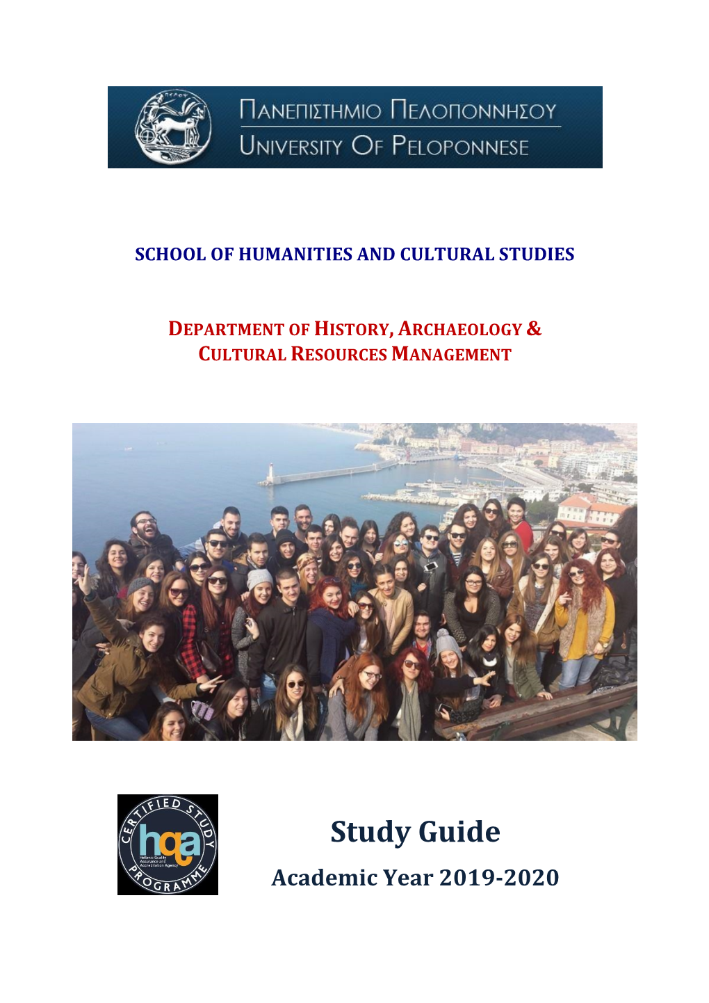 Study Guide Academic Year 2019-2020