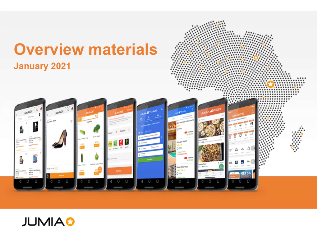 Overview Materials January 2021 Disclaimer