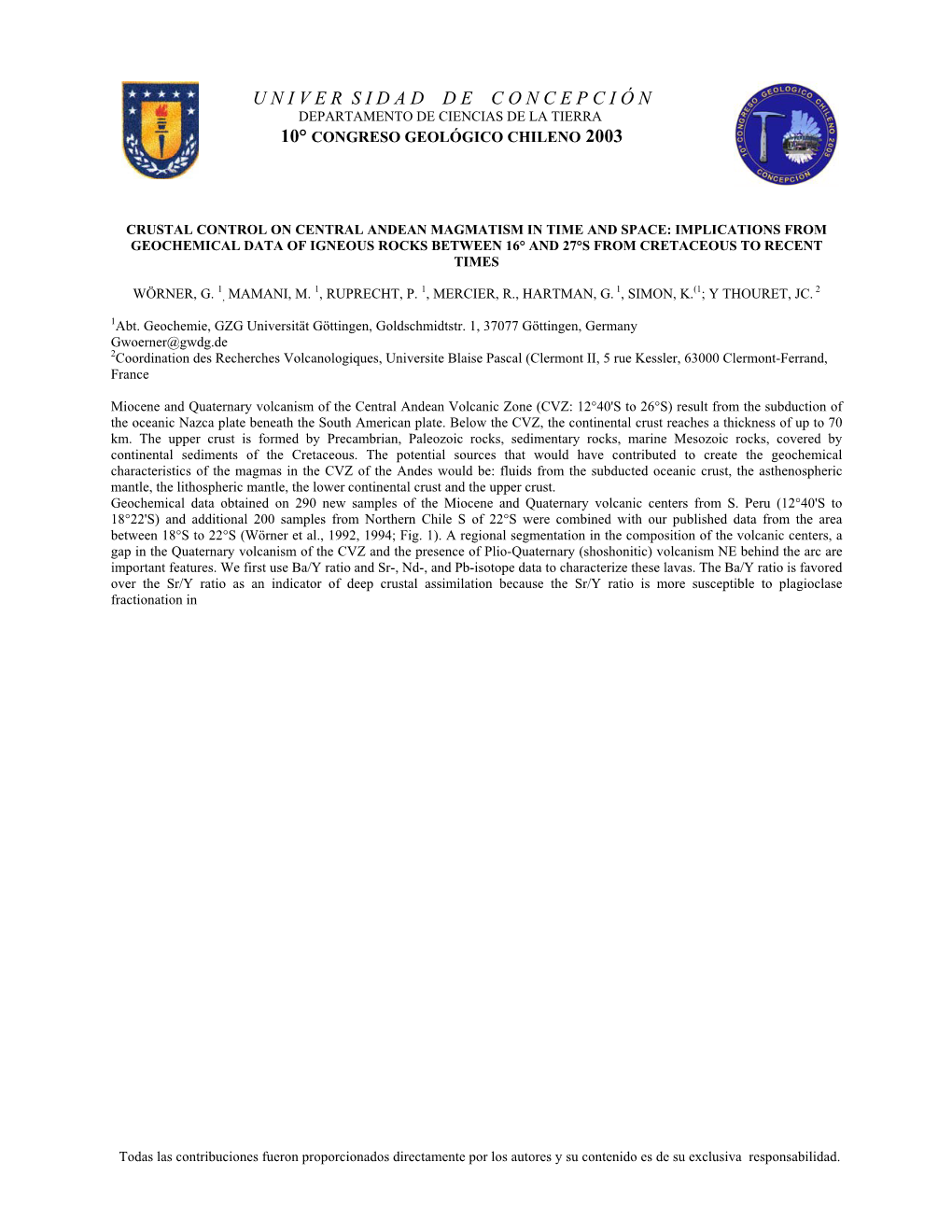 Spatial and Temporal Variations in Magma Geochemistry Along a NW