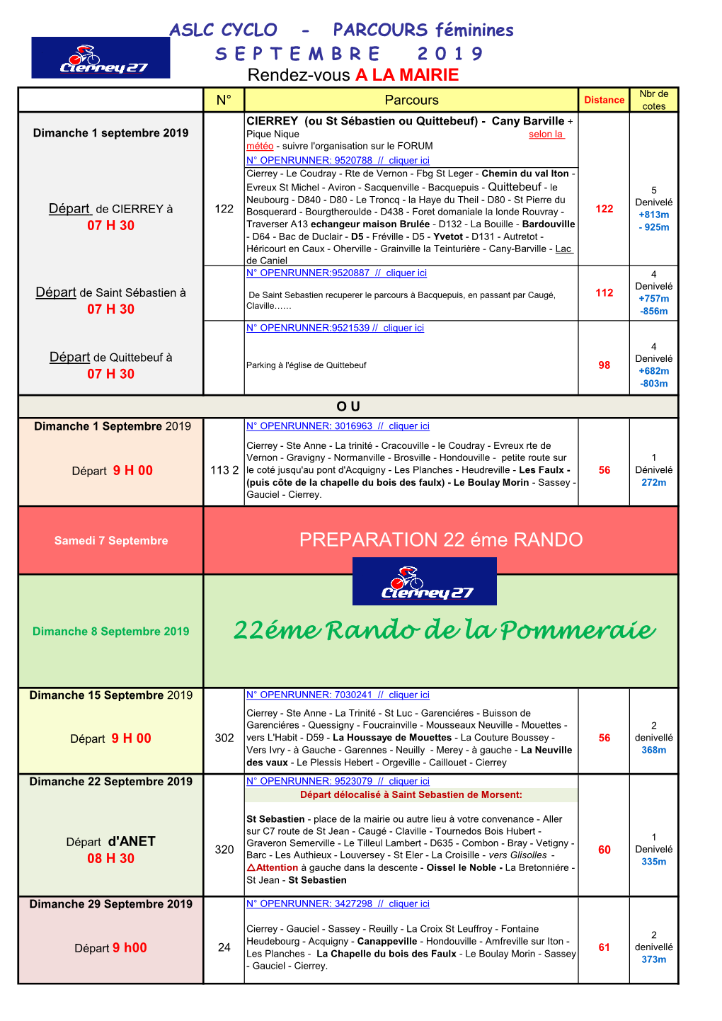 22Éme Rando De La Pommeraie