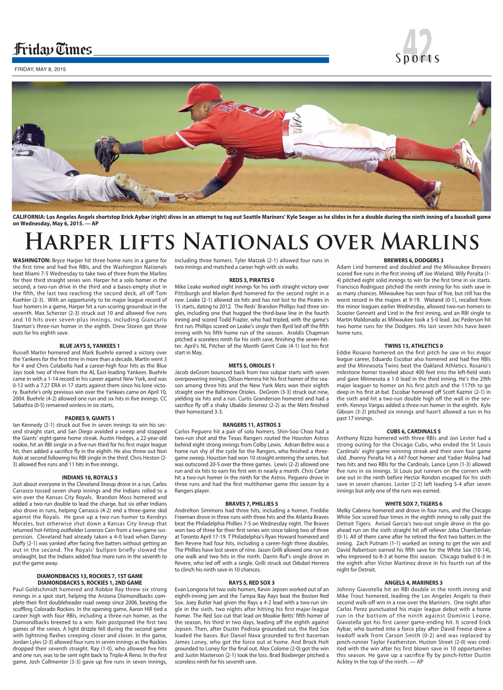 Harper Lifts Nationals Over Marlins