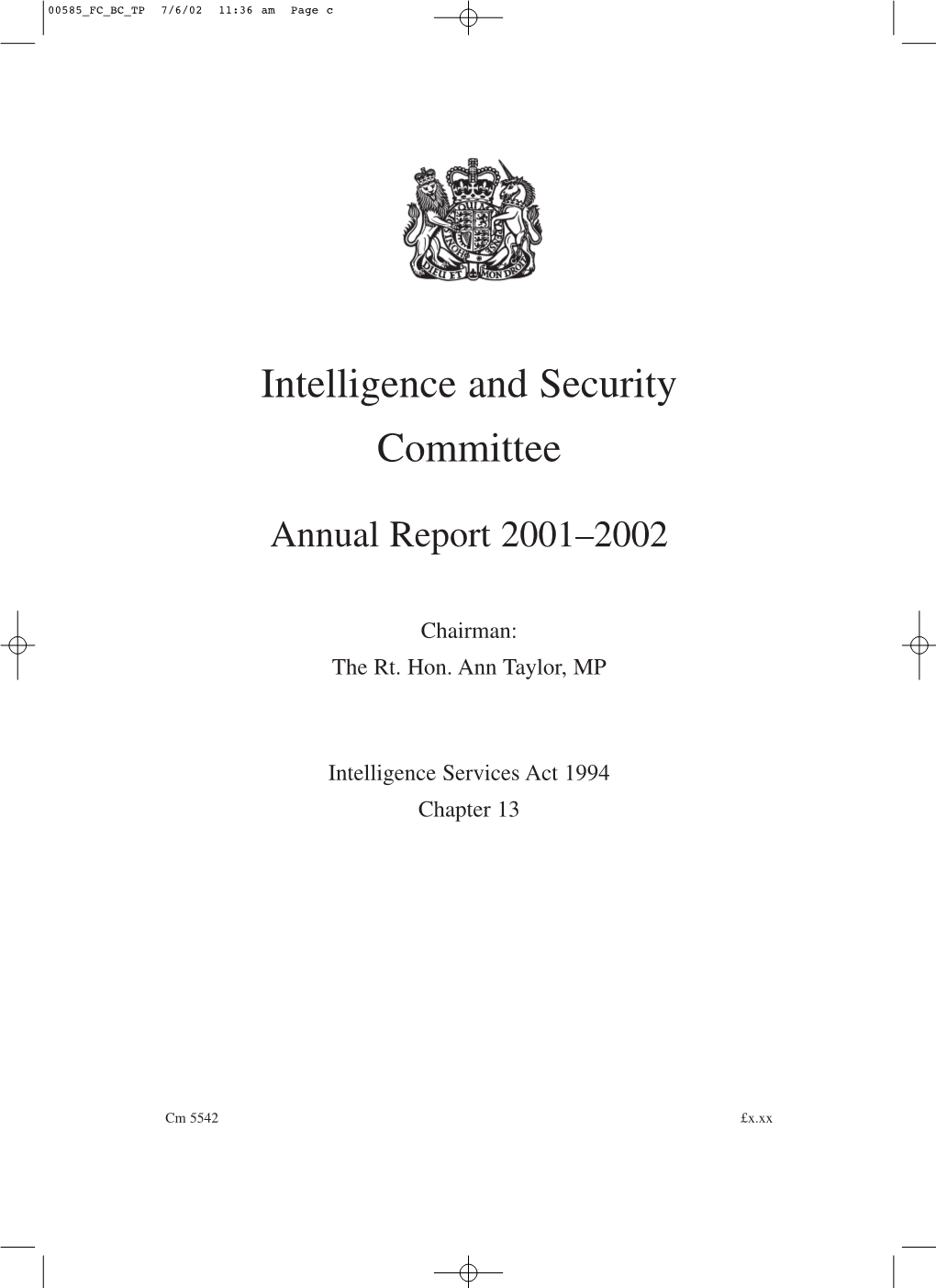 Intelligence and Security Committee