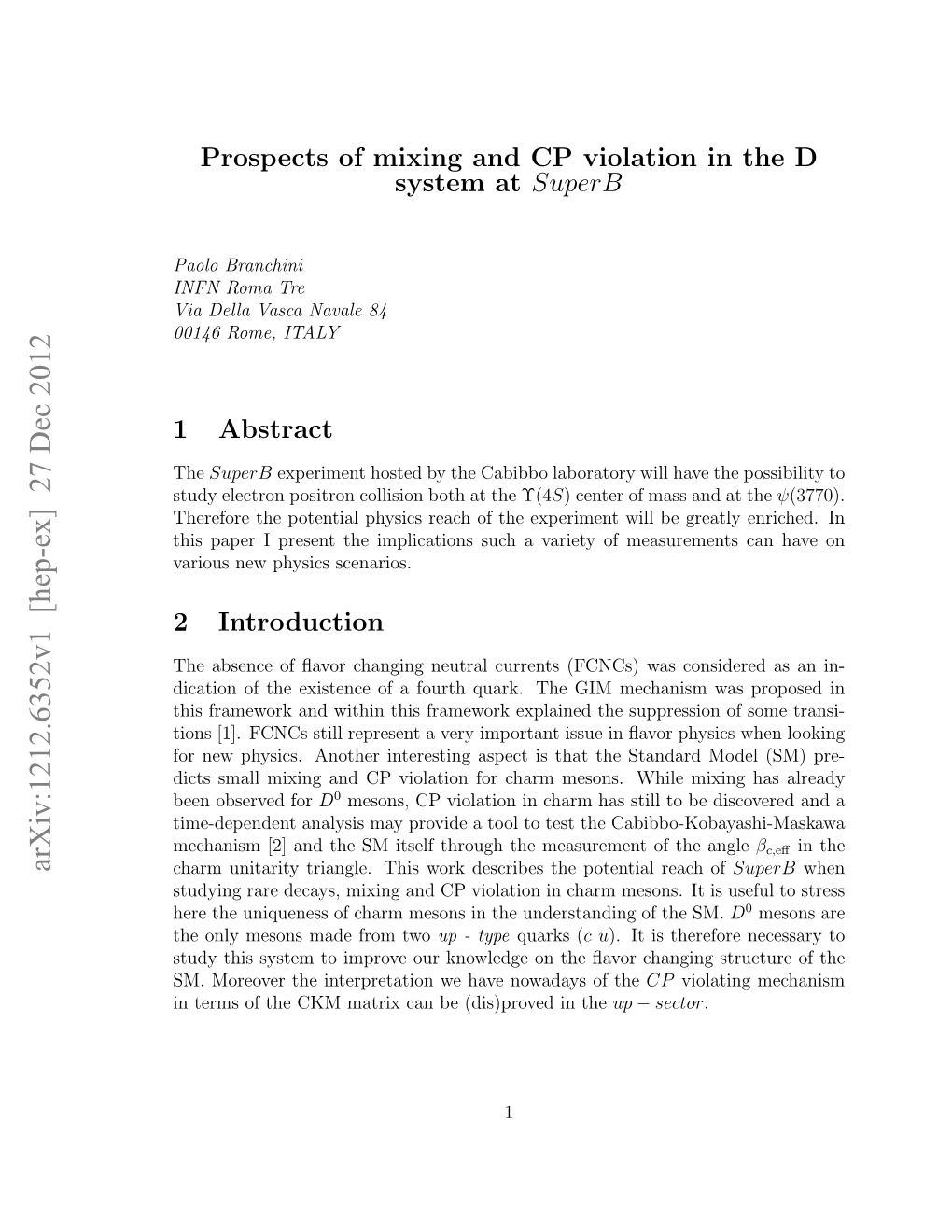 Prospects of Mixing and CP Violation in the D System at Superb