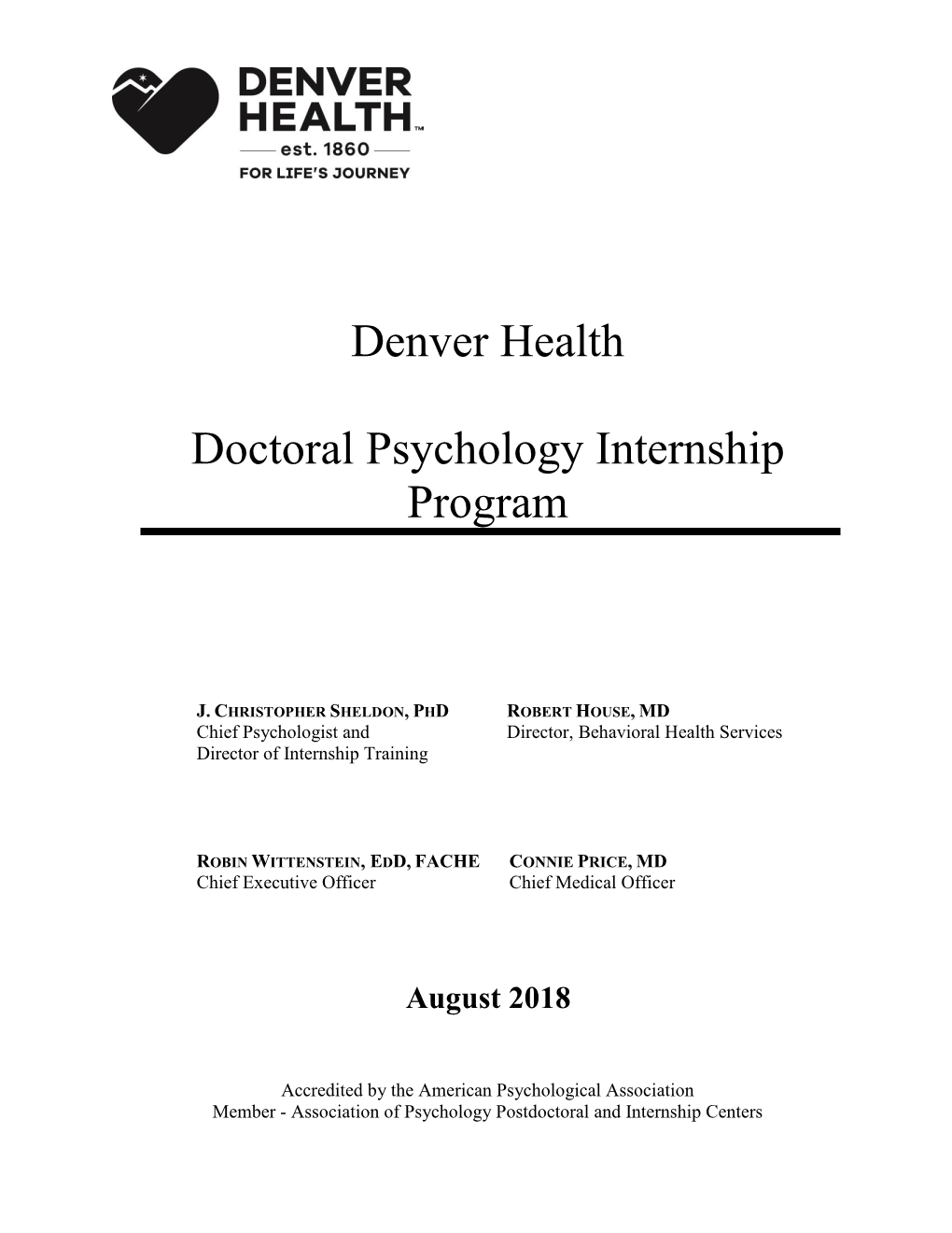 Denver Health Doctoral Psychology Internship Program