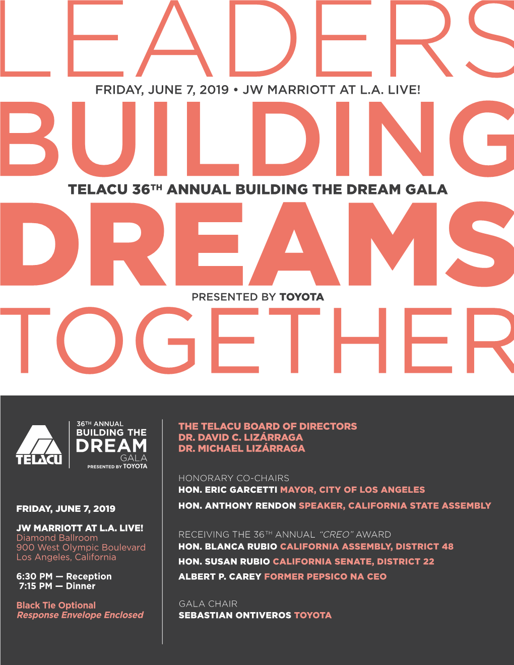 Telacu 36Th Annual Building the Dream Gala