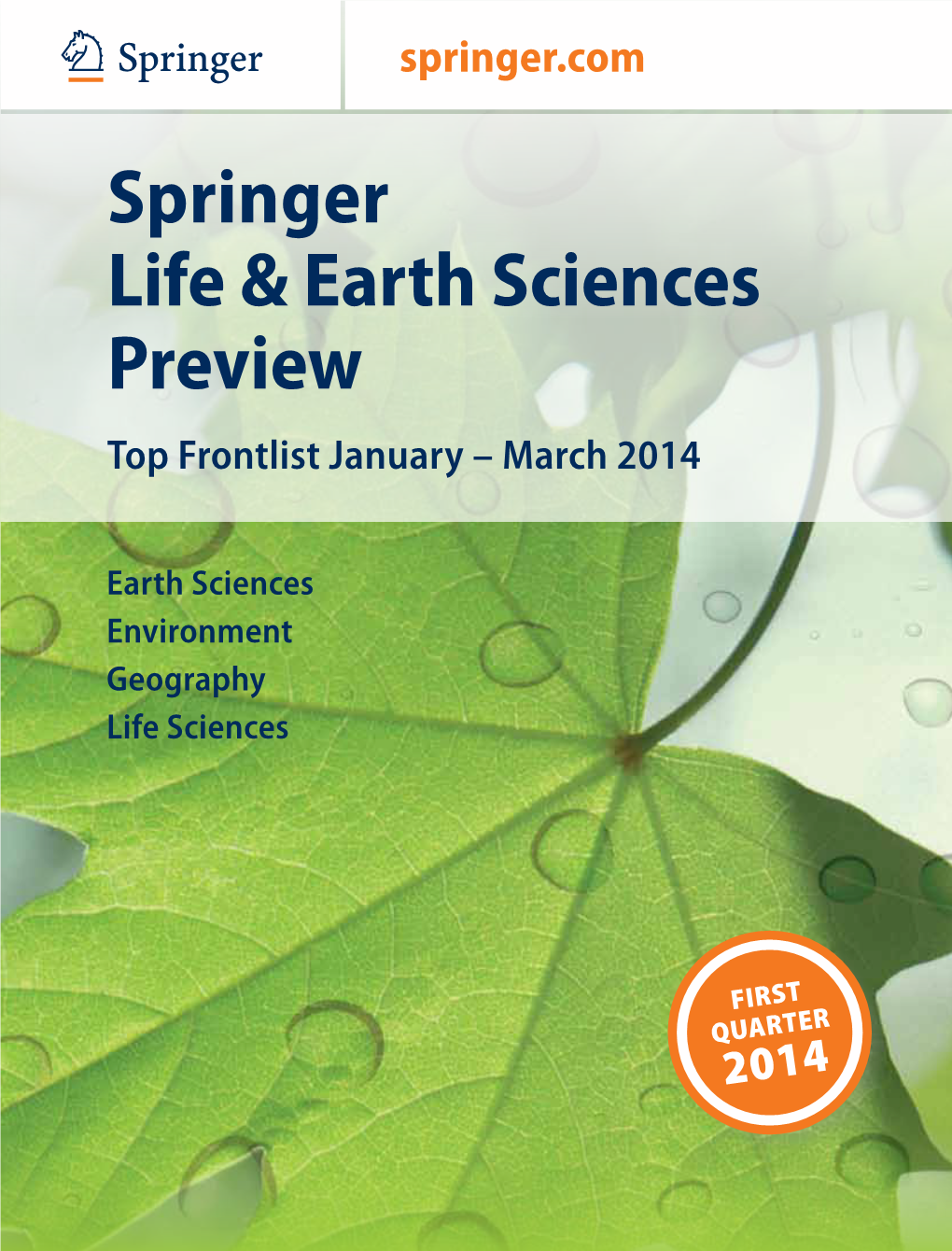 Springer Life & Earth Sciences Preview