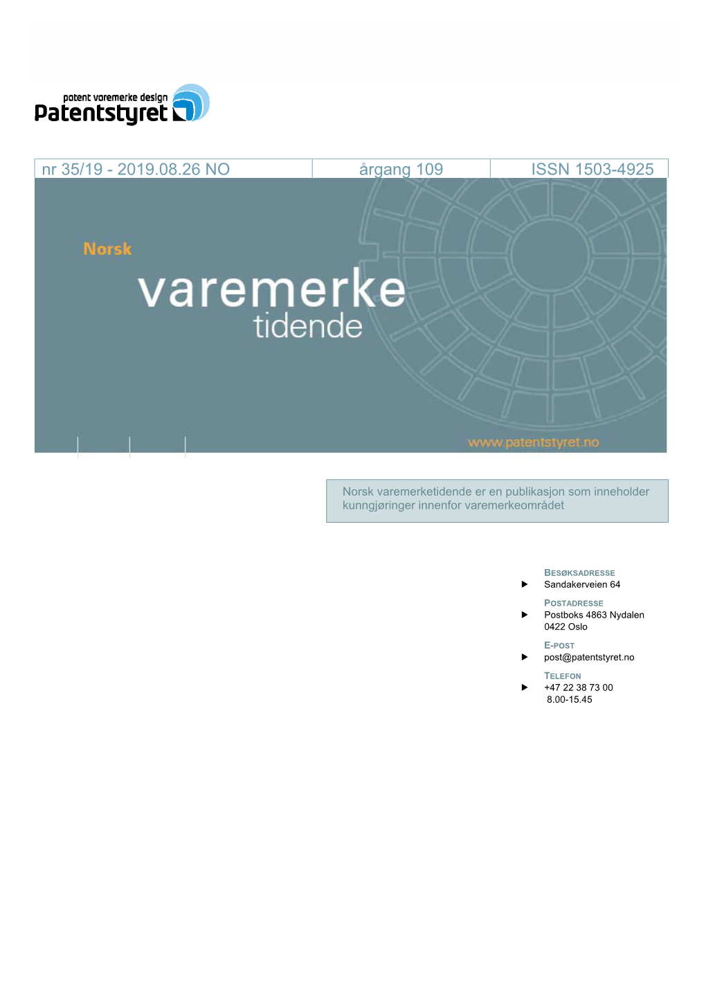 Varemerketidende-Nr35-2019.Pdf