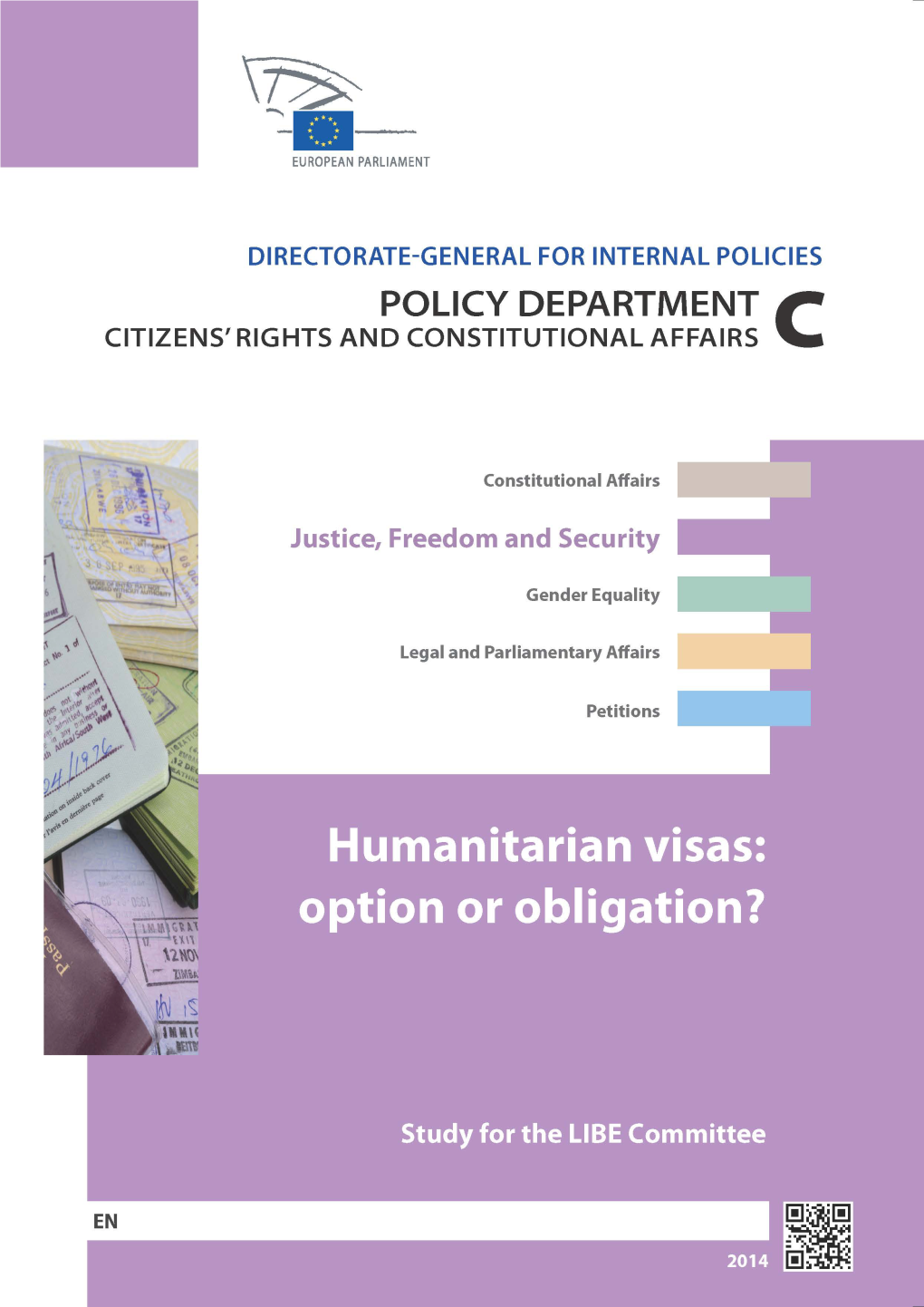 Humanitarian Visas: Option Or Obligation?