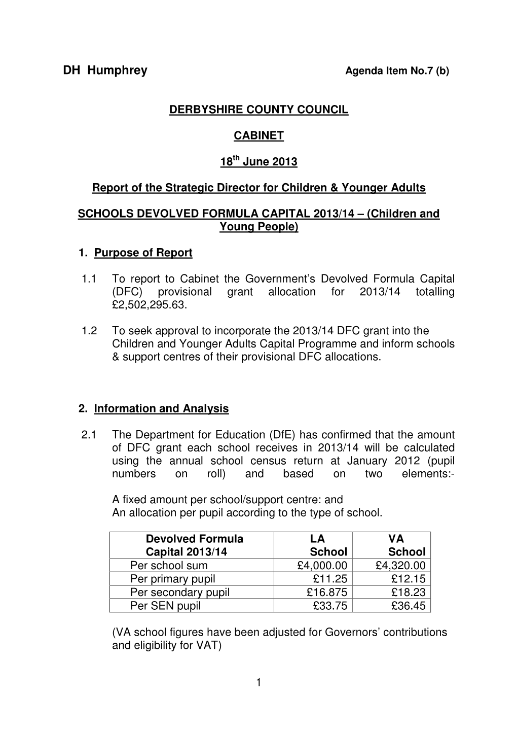 18-6-2013 Schools Devolved Formula