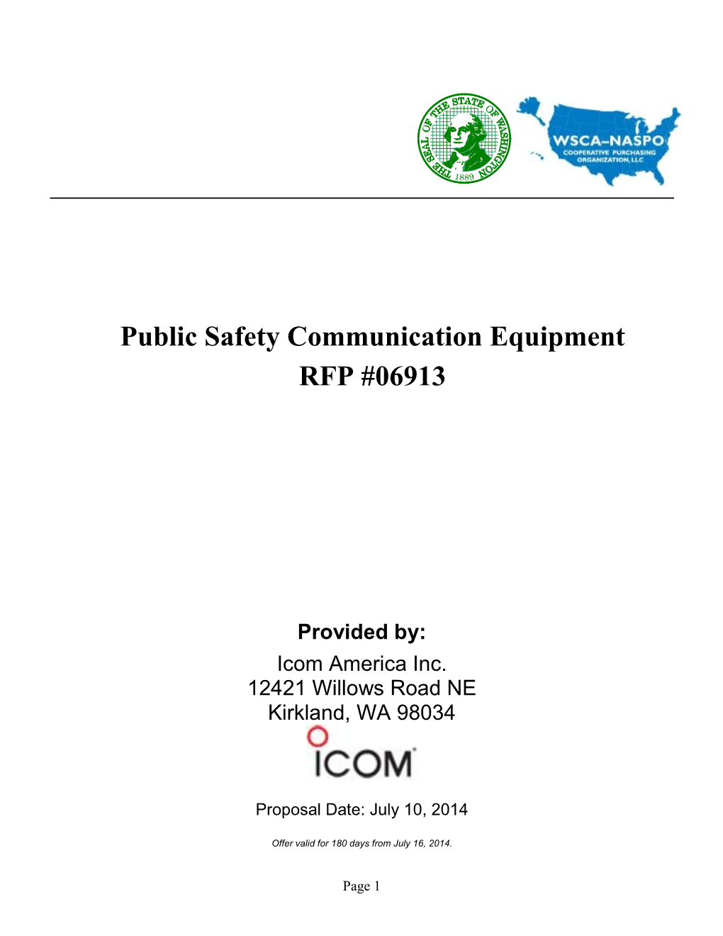 Public Safety Communication Equipment RFP #06913